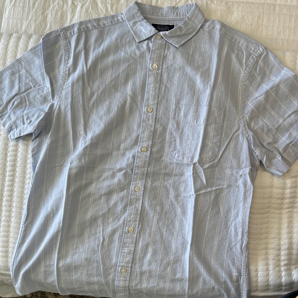 Charles Tyrwhitt Light Blue Casual Button Down Shirt